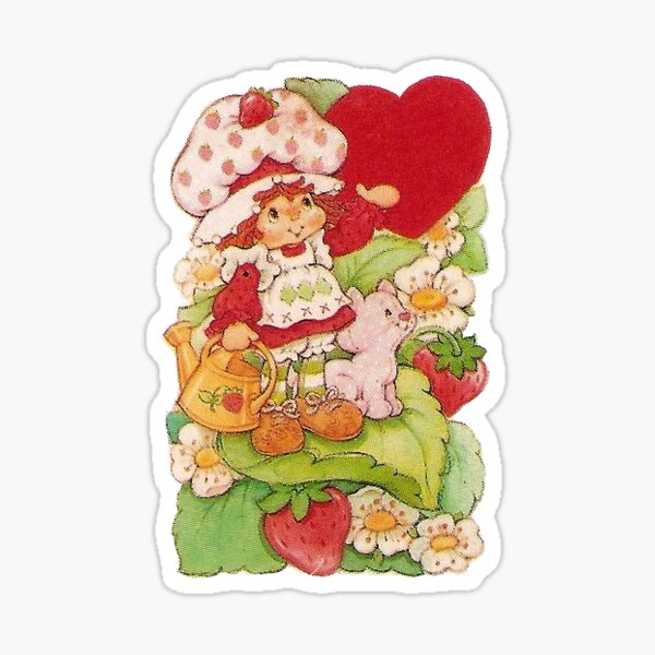 vintage strawberry shortcake cartoon Sticker
