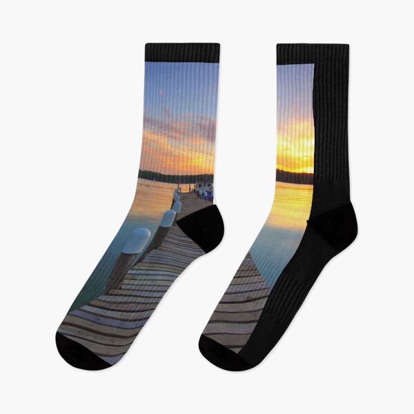 Item preview, Tranquil Calm Serene Boardwalk at Sunset designed and sold by RyansOpenDoor.