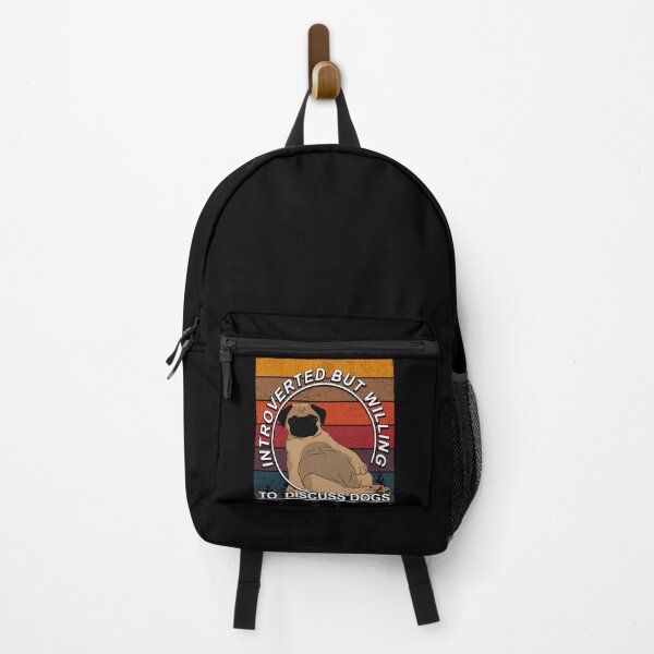 Item preview, introverted but willing to discuss dogs funny artistic retro sunset dog design style 3 designed and sold by SamRVstore.