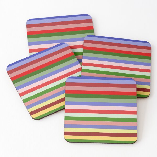 Item preview, Horizontal stripe pattern using LaTex Beamer Palette colors: decor, accent piece, gift idea, pop of color, wow factor, home, office, work space designed and sold by Becky Hunter.