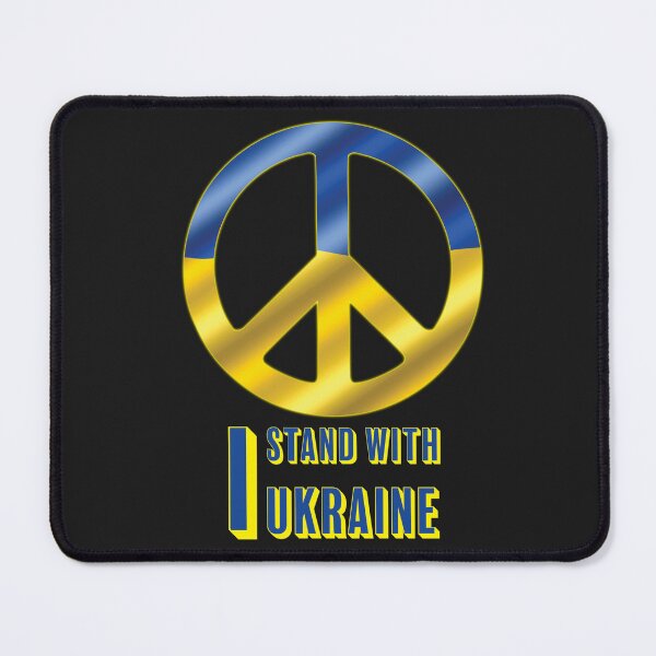 Item preview, I Stand With Ukraine - I Support Ukraine - Blue and Yellow Flag - Ukrainian Flag - Heroism and Resilience - Save Ukraine - Peace NO War designed and sold by zicutza.