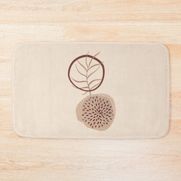 Item preview, Minimal Modern  Abstract  Circle Shapes  leave  Warm Tones  Desig designed and sold by zedonee.