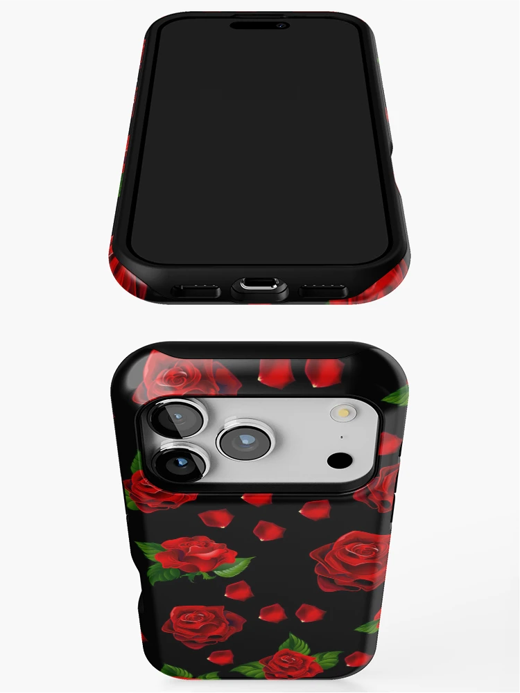 Thumbnail 3 of 4, iPhone Case, Red Roses designed and sold by RedSparkle.