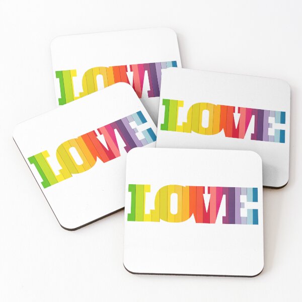 Item preview, Rainbow LOVE word art designed and sold by toadsforall.