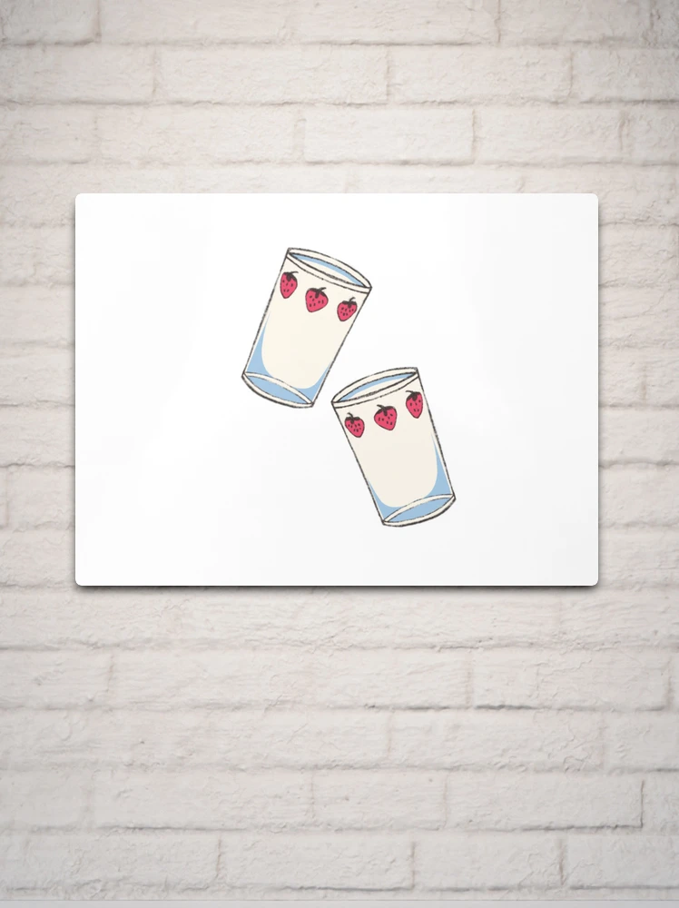 Nana anime strawberry glasses | Metal Print