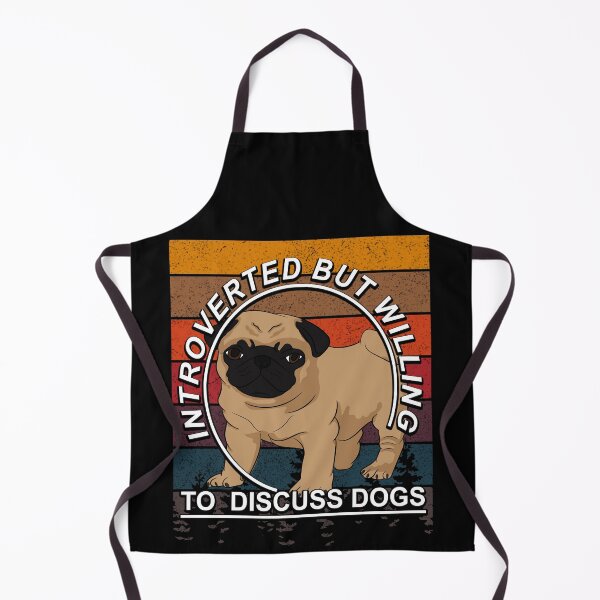 Item preview, introverted but willing to discuss dogs funny artistic retro sunset dog design style 5 designed and sold by SamRVstore.