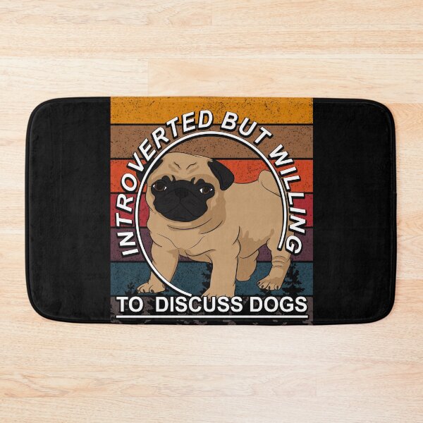 Item preview, introverted but willing to discuss dogs funny artistic retro sunset dog design style 5 designed and sold by SamRVstore.