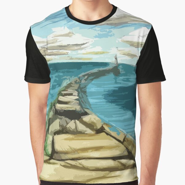 Lighthouse at Conneaut Graphic T-Shirt