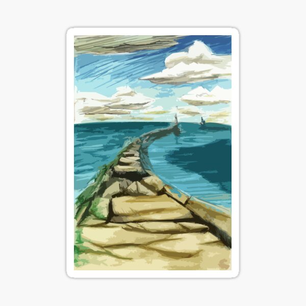 Lighthouse at Conneaut Sticker