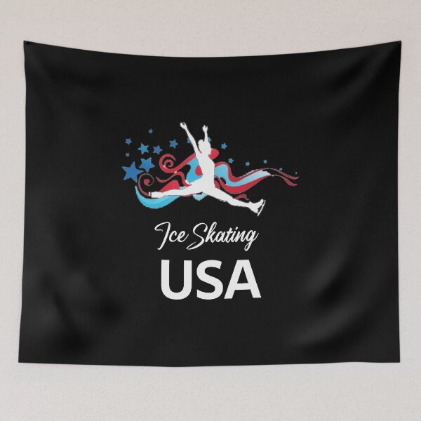 Item preview, Ice Skating Dance Support the Team  USA Flag  designed and sold by rachidhaz.