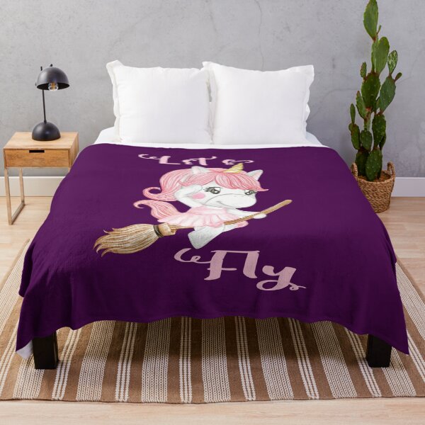 Item preview, Broomstick Unicorn - Let's Fly designed and sold by MclaughlinGifts.