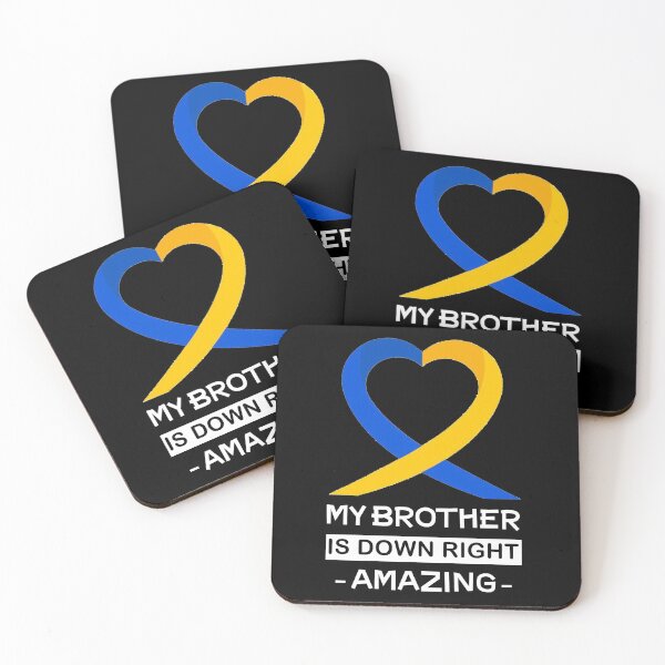 Item preview, Bruder Down Syndrome Tag Sister Blue Yellow Band designed and sold by Kuma518.