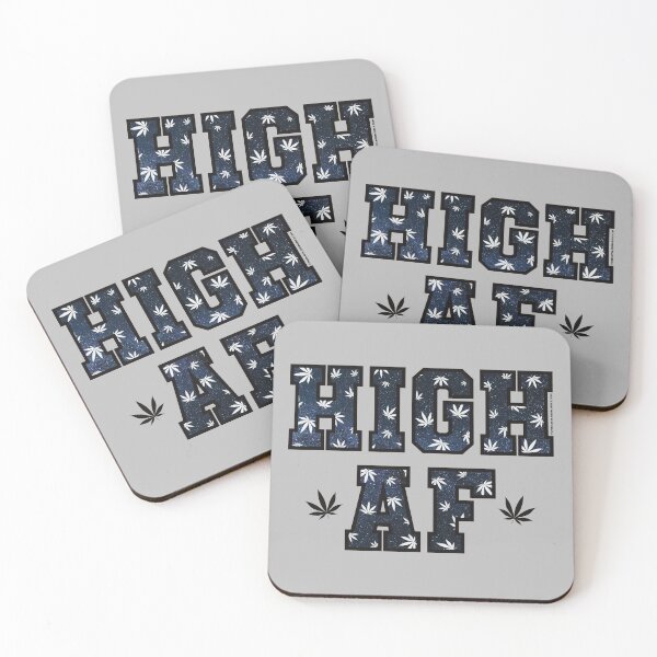 Item preview, High af pot leaf pattern black night  designed and sold by YomeHayin.
