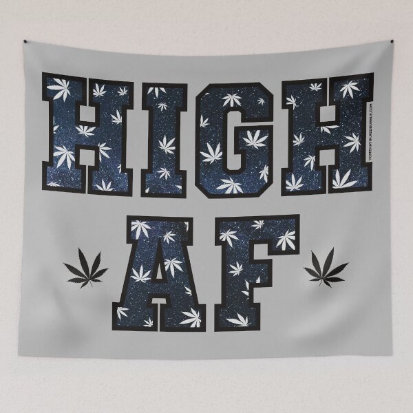 Item preview, High af pot leaf pattern black night  designed and sold by YomeHayin.