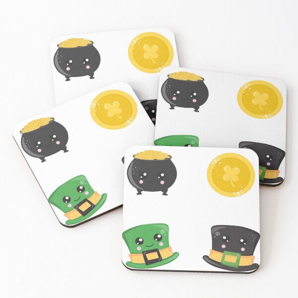 Item preview, St. Patrick's Day Hat & Pot of Gold Set. designed and sold by MonkeyBizness.