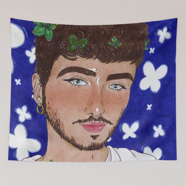 Item preview, The Boy and his Butterflies designed and sold by AvalonUnmuzzled.