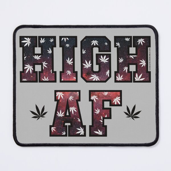 Item preview, High af pot leaf pattern red space designed and sold by YomeHayin.
