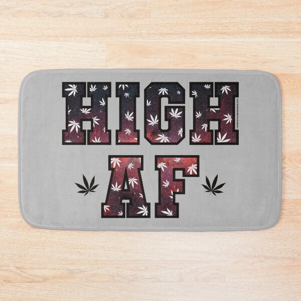 Item preview, High af pot leaf pattern red space designed and sold by YomeHayin.