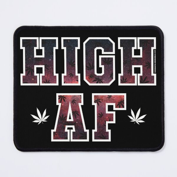 Item preview, High af pot leaf pattern red space designed and sold by YomeHayin.