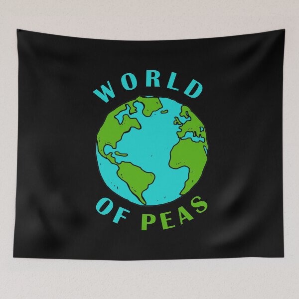 Item preview, Funny Sayings Earth Vegan Peas Peace Veggie designed and sold by Kuma518.