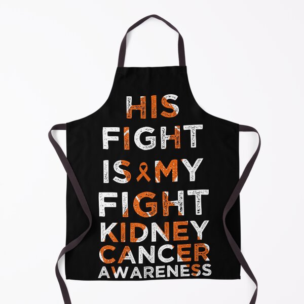 Item preview, His Fight Is My Fight Kidney Cancer Awareness Orange Ribbon Vintage designed and sold by cssdru.