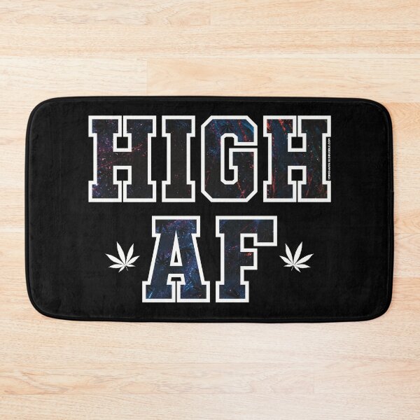 Item preview, High af pot leaf pattern darkest night designed and sold by YomeHayin.