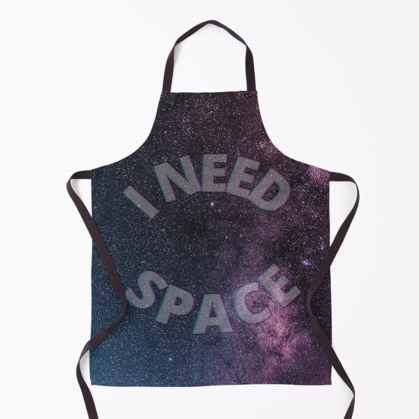 Item preview, I Need Space (Circle) - Dark, Starry, Blue, Purple Galaxy designed and sold by Quirkdom.