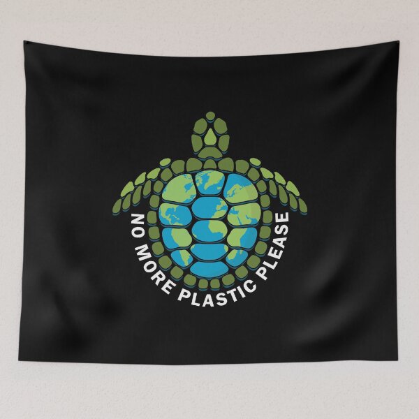 Item preview, Turtle Earth Day World Plastic Saying Gift designed and sold by Kuma518.