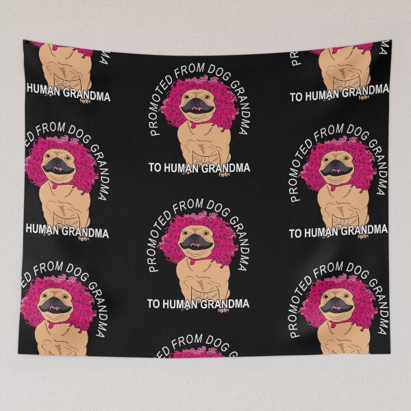 Item preview, Promoted from dog grandma to human grandma funny artistic design style 2 designed and sold by SamRVstore.