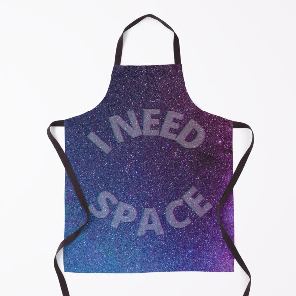 Item preview, I Need Space (Circle) - Starry, Blue, Purple Galaxy designed and sold by Quirkdom.