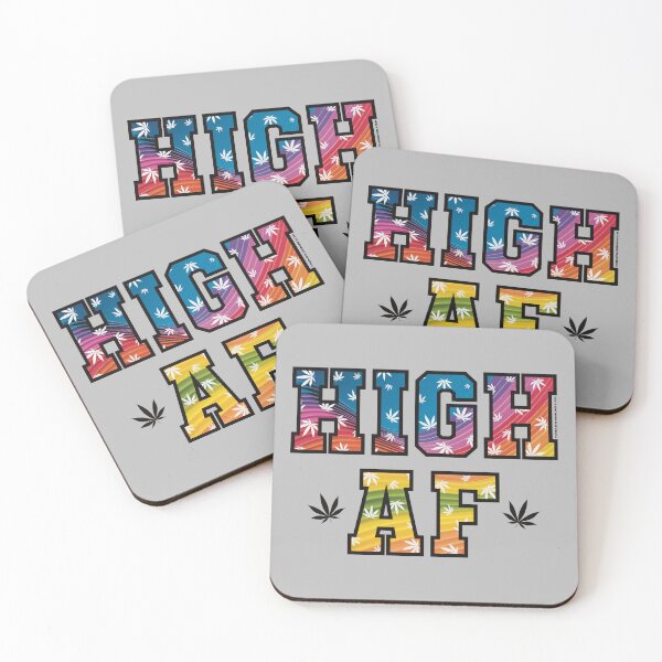 Item preview, High af pot leaf pattern rainbow swirls designed and sold by YomeHayin.