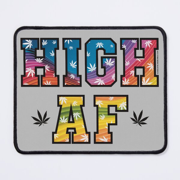 Item preview, High af pot leaf pattern rainbow swirls designed and sold by YomeHayin.