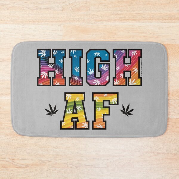 Item preview, High af pot leaf pattern rainbow swirls designed and sold by YomeHayin.