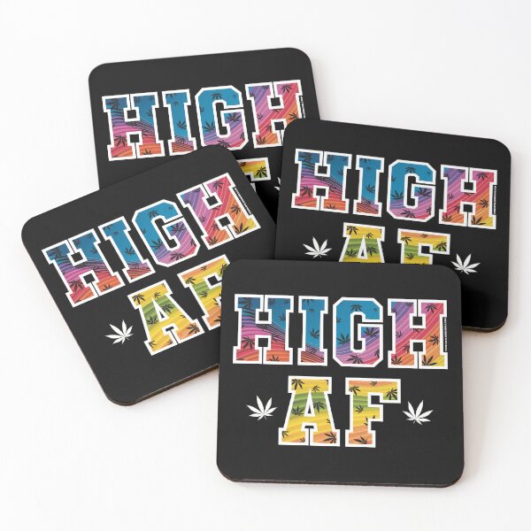 Item preview, High af pot leaf pattern rainbow swirls designed and sold by YomeHayin.