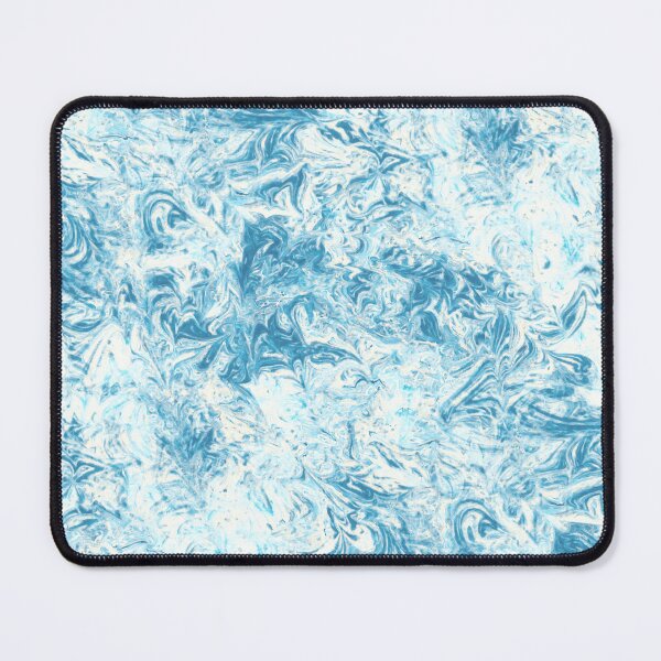 Item preview, Friendly Frost: Light Blue and White Abstract Marble designed and sold by nimreninmu.