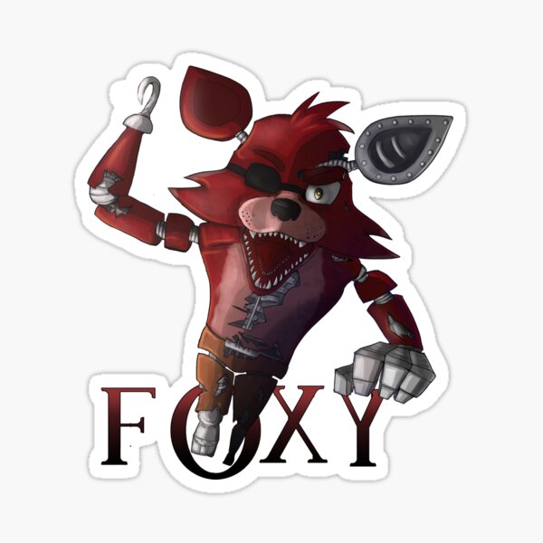 Foxy The Pirate Fox (FNaF Movie) Sticker for Sale by chickoless