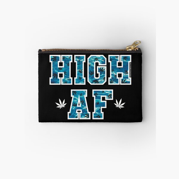 Item preview, High af pot leaf pattern blue water  designed and sold by YomeHayin.