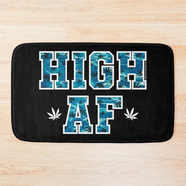 Item preview, High af pot leaf pattern blue water  designed and sold by YomeHayin.