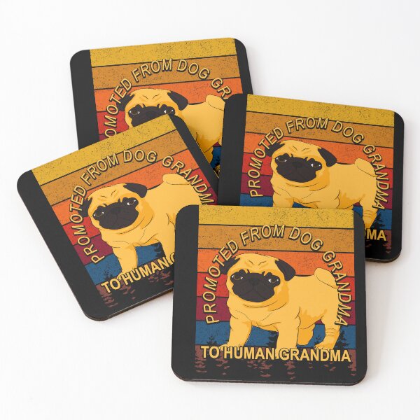 Item preview, Promoted from dog grandma to human grandma funny artistic retro sunset vintage design style 3 designed and sold by SamRVstore.