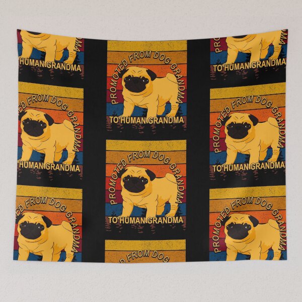 Item preview, Promoted from dog grandma to human grandma funny artistic retro sunset vintage design style 3 designed and sold by SamRVstore.