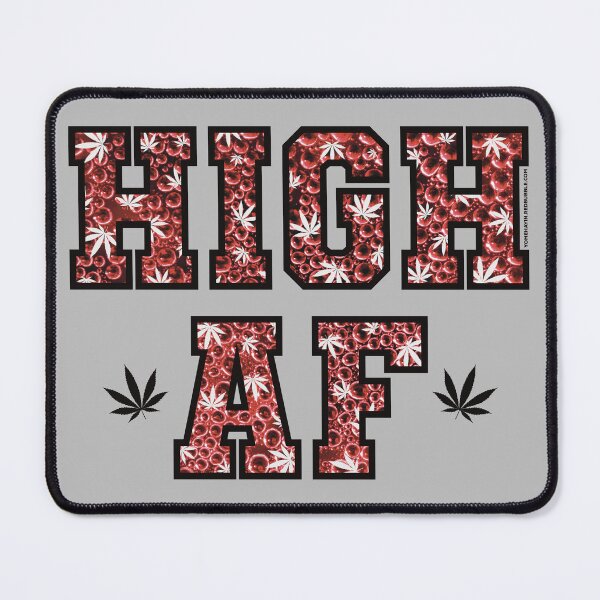 Item preview, High af pot leaf pattern red bubbles designed and sold by YomeHayin.