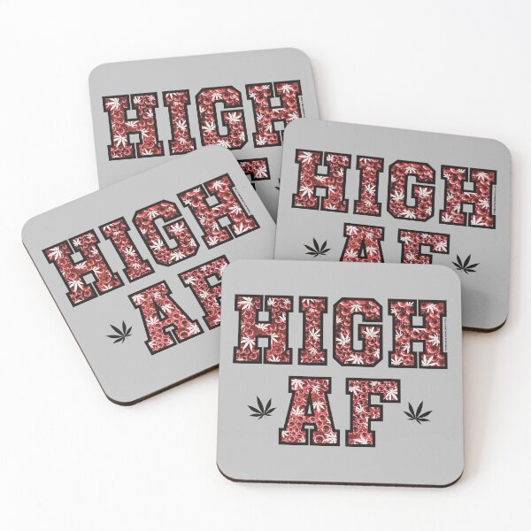 Item preview, High af pot leaf pattern red bubbles designed and sold by YomeHayin.