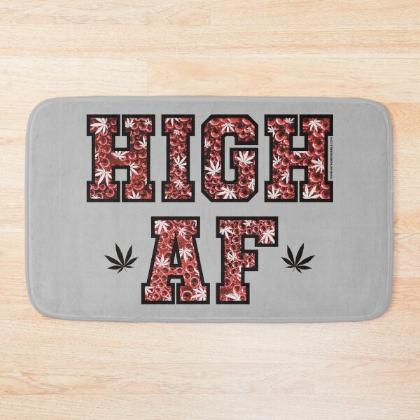 Item preview, High af pot leaf pattern red bubbles designed and sold by YomeHayin.
