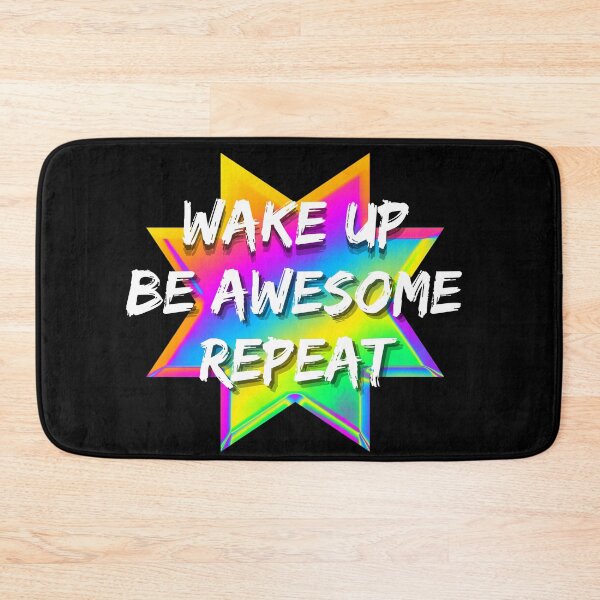 Item preview, Self Confidence Self Esteem Positive Affirmation-Wake Up, Be Awesome Repeat designed and sold by WW-Designz.