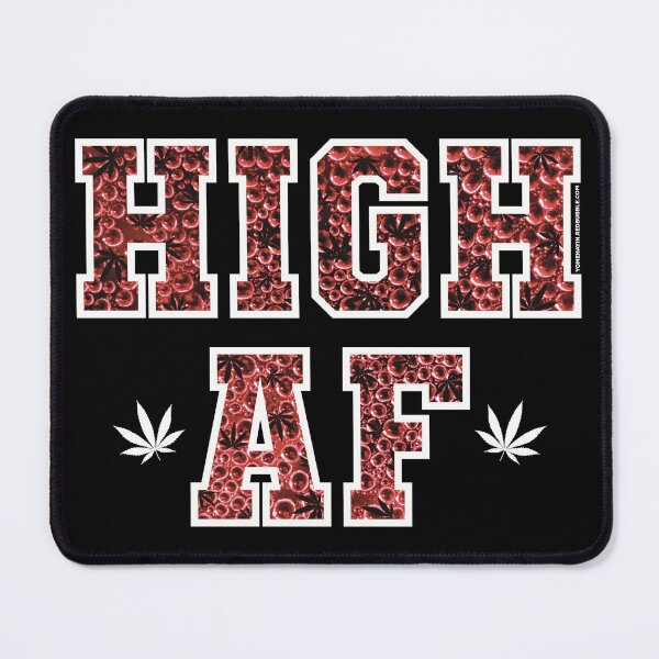 Item preview, High af pot leaf pattern red bubbles designed and sold by YomeHayin.