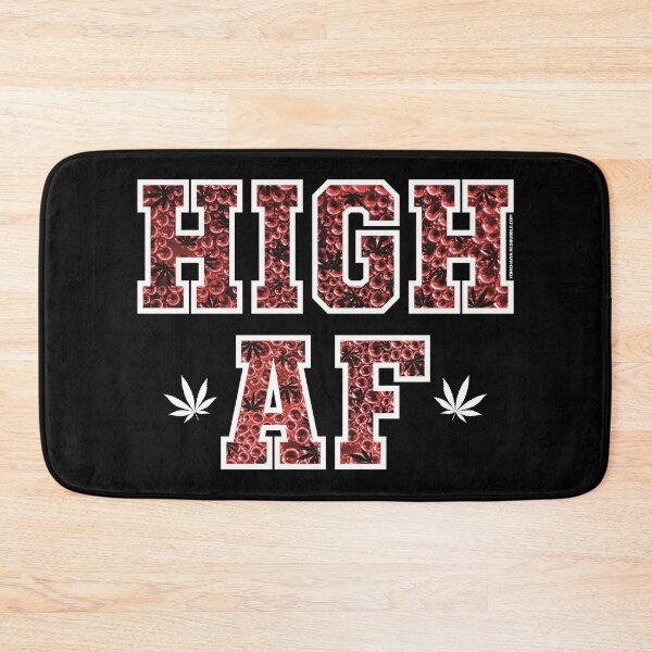 Item preview, High af pot leaf pattern red bubbles designed and sold by YomeHayin.