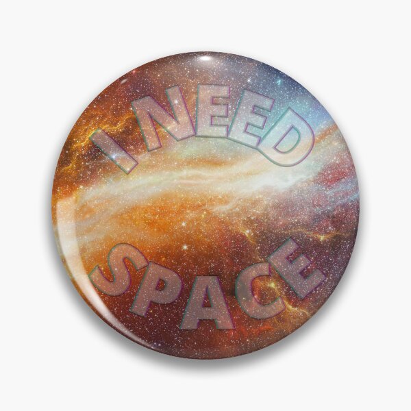 Item preview, I Need Space (Circle) - Fiery Lightning Galaxy designed and sold by Quirkdom.