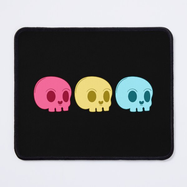 Item preview, Subtle Pansexual Pride Flag, Discreet Pan Pride, Creepy Cute Pastel Goth Skull, LGBTQ designed and sold by SweetestPrints.