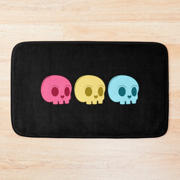 Item preview, Subtle Pansexual Pride Flag, Discreet Pan Pride, Creepy Cute Pastel Goth Skull, LGBTQ designed and sold by SweetestPrints.