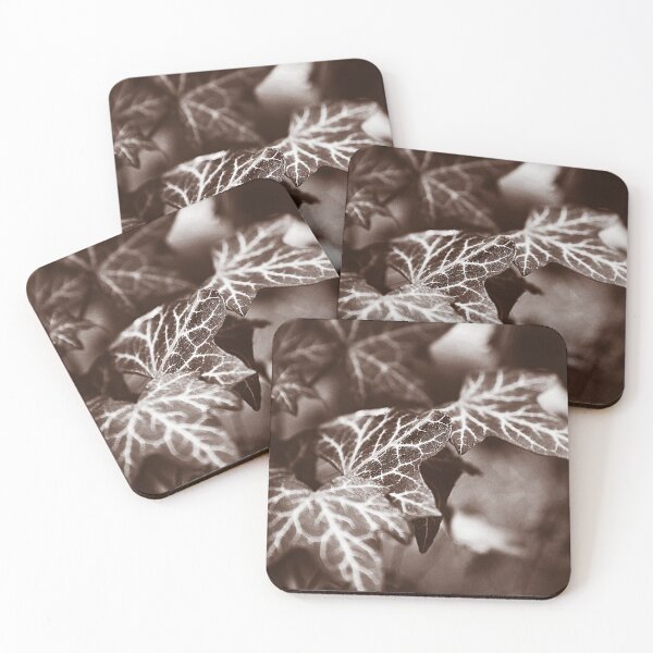 Item preview, ‘White Lines’ - wild Ivy in sepia tones designed and sold by sleepingdogprod.